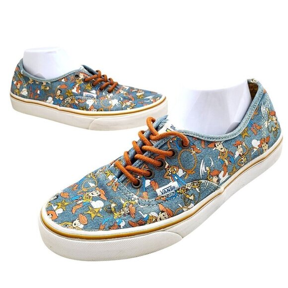 Vans Woody Toy Story Disney Pixar Denim Skater Sneaker size Men 9 Women 10.5 - Picture 3 of 15